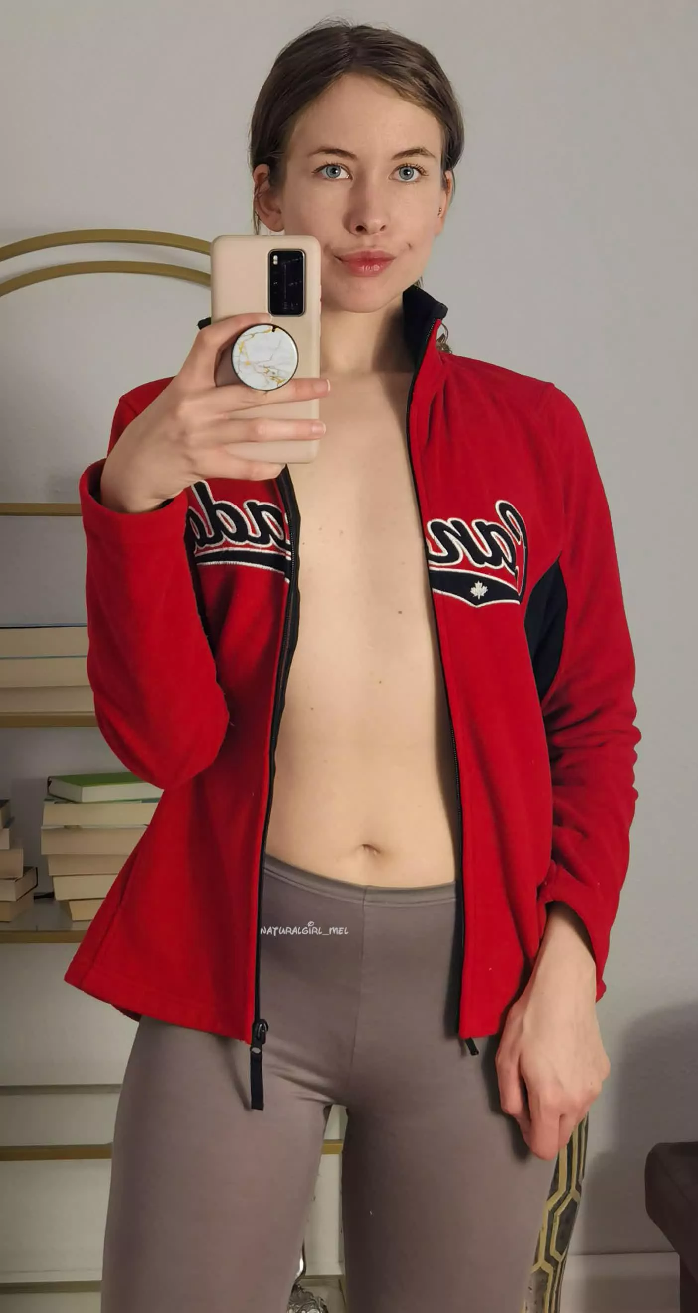 Barely naked and a little tease