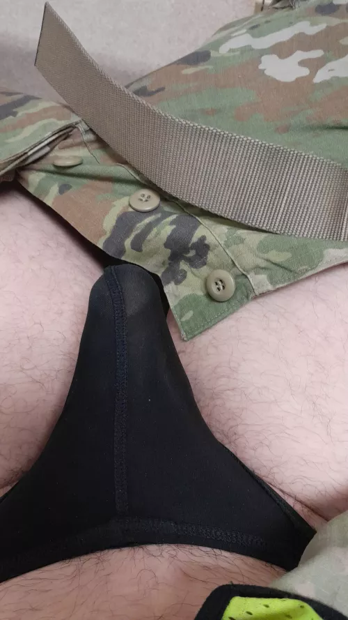 decided to where my thong to work today