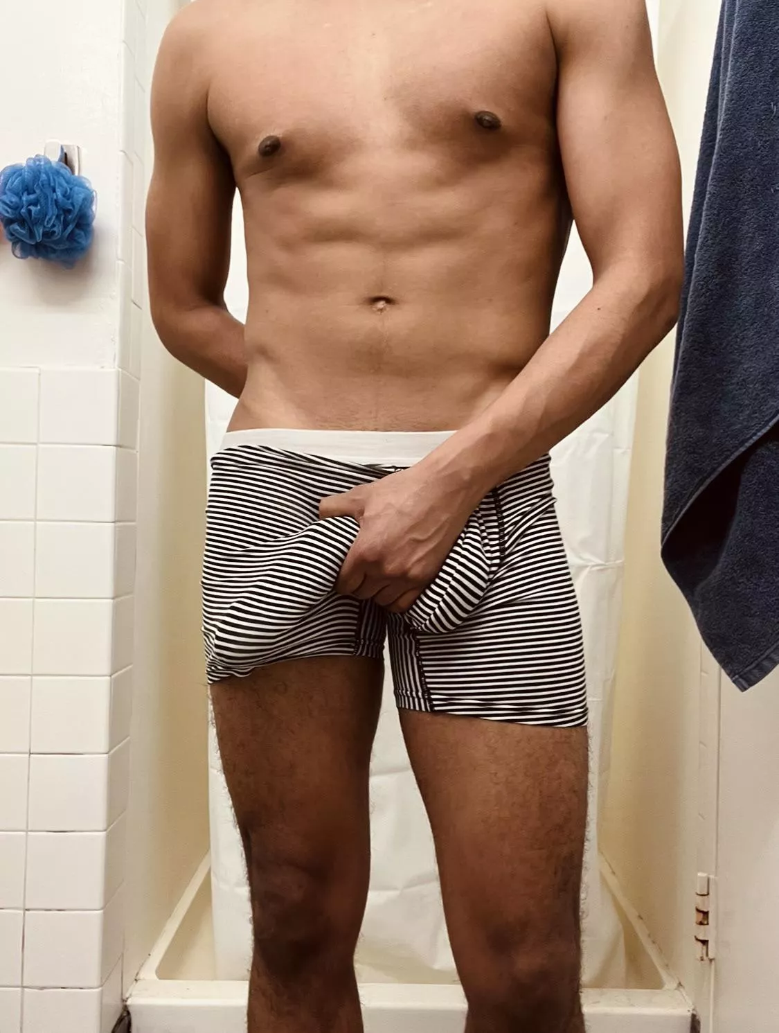 Do these stripes make my Cock look HUGE?