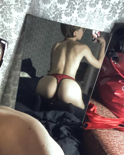 Don’t take them off, just pull to the side :)