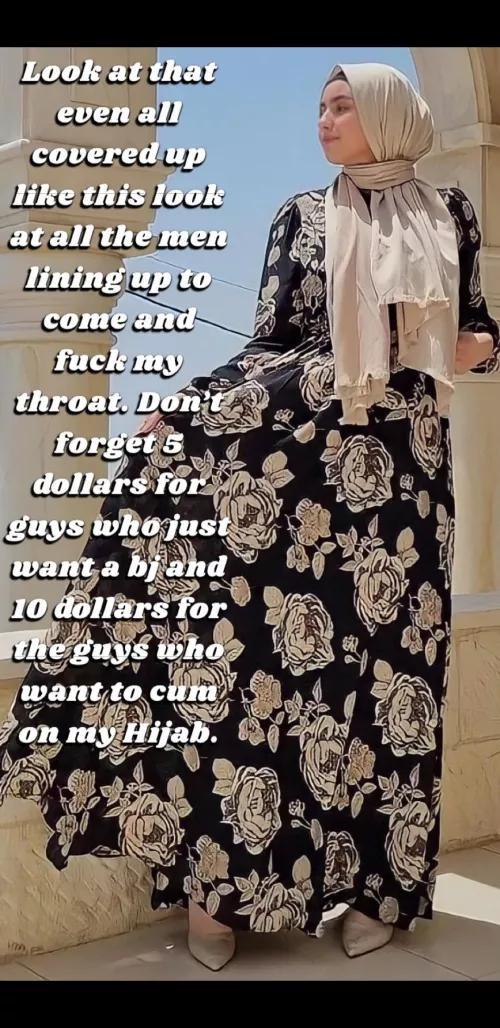 Don't worry, cuck: your hijabi wife Areen will have plenty of money for you...