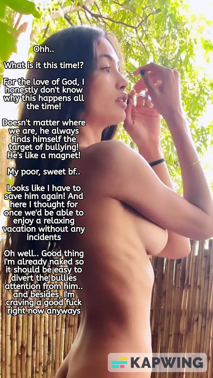 Girlfriend has to save her bf from bullying yet again.. good thing she's already naked and craving a good fuck!