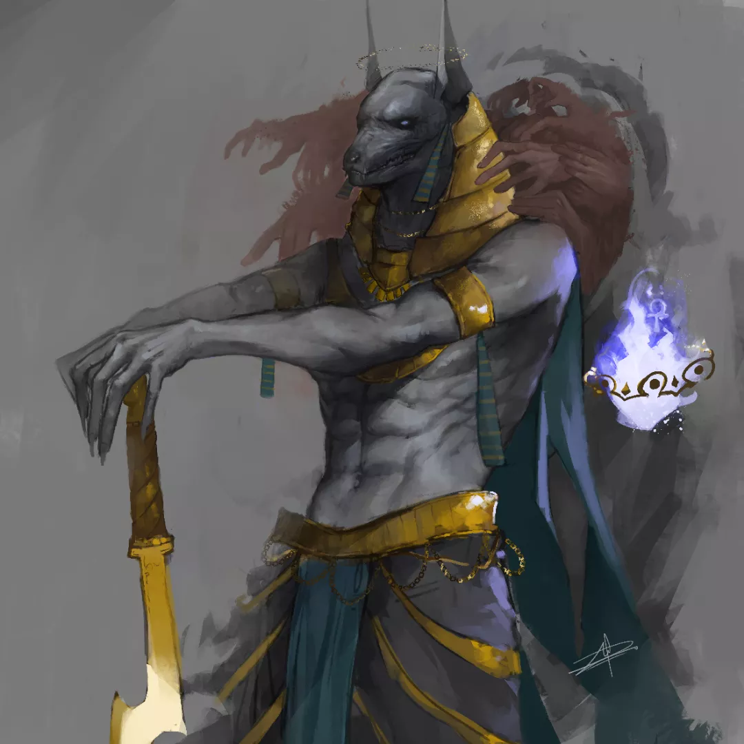 I drew Anubis hope you like it🥹
