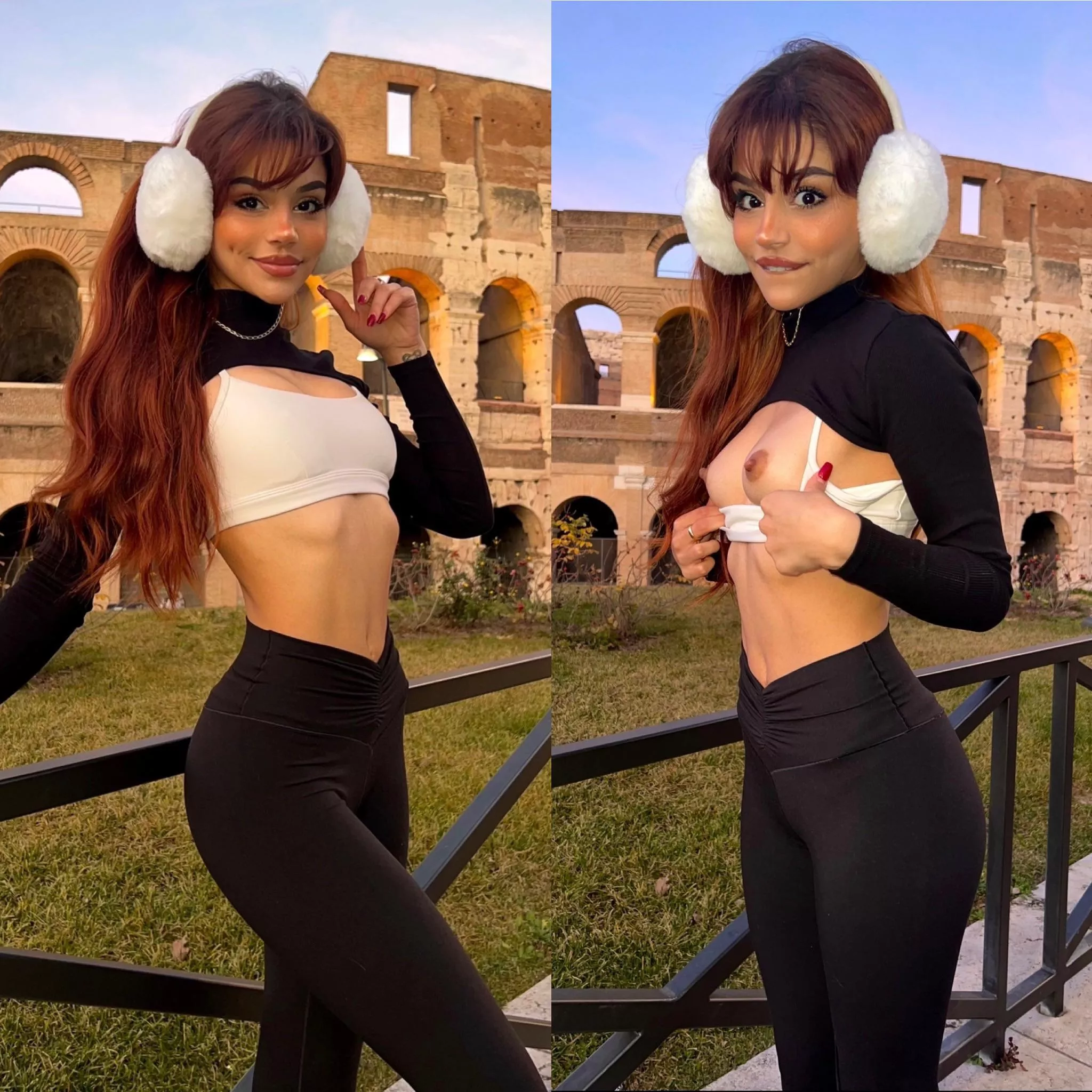 i flashed everyone at the coliseum