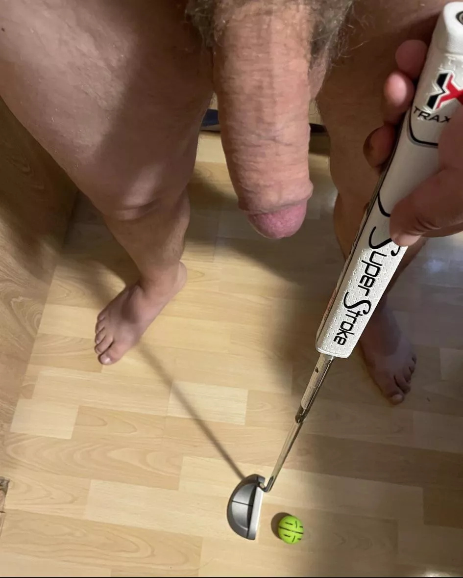 I’(M) missing golf season, so needed to work on my stroke