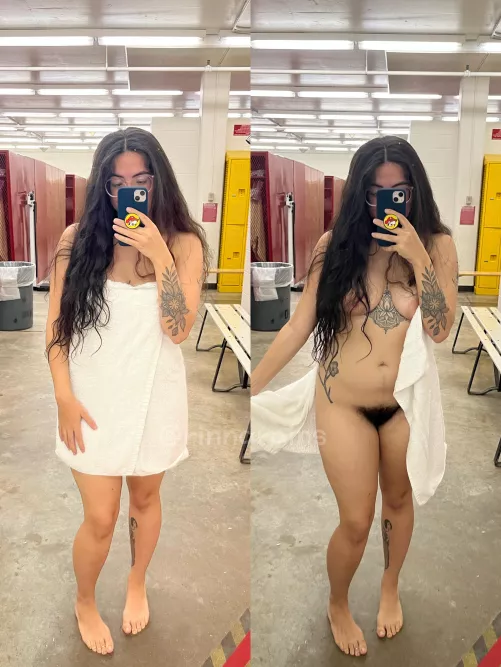 im the hairiest girl in the locker room…