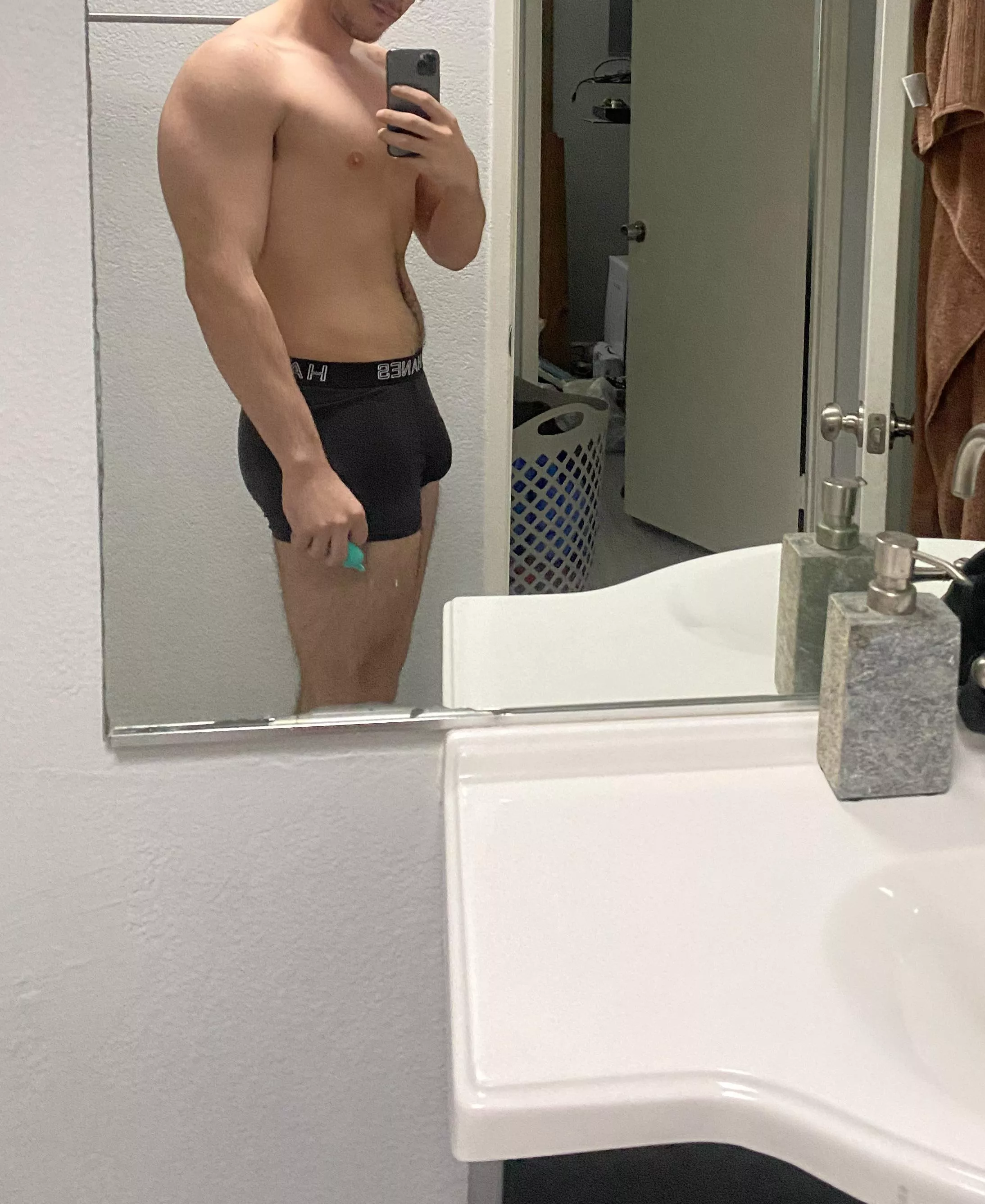 Lick the precum in my boxers?