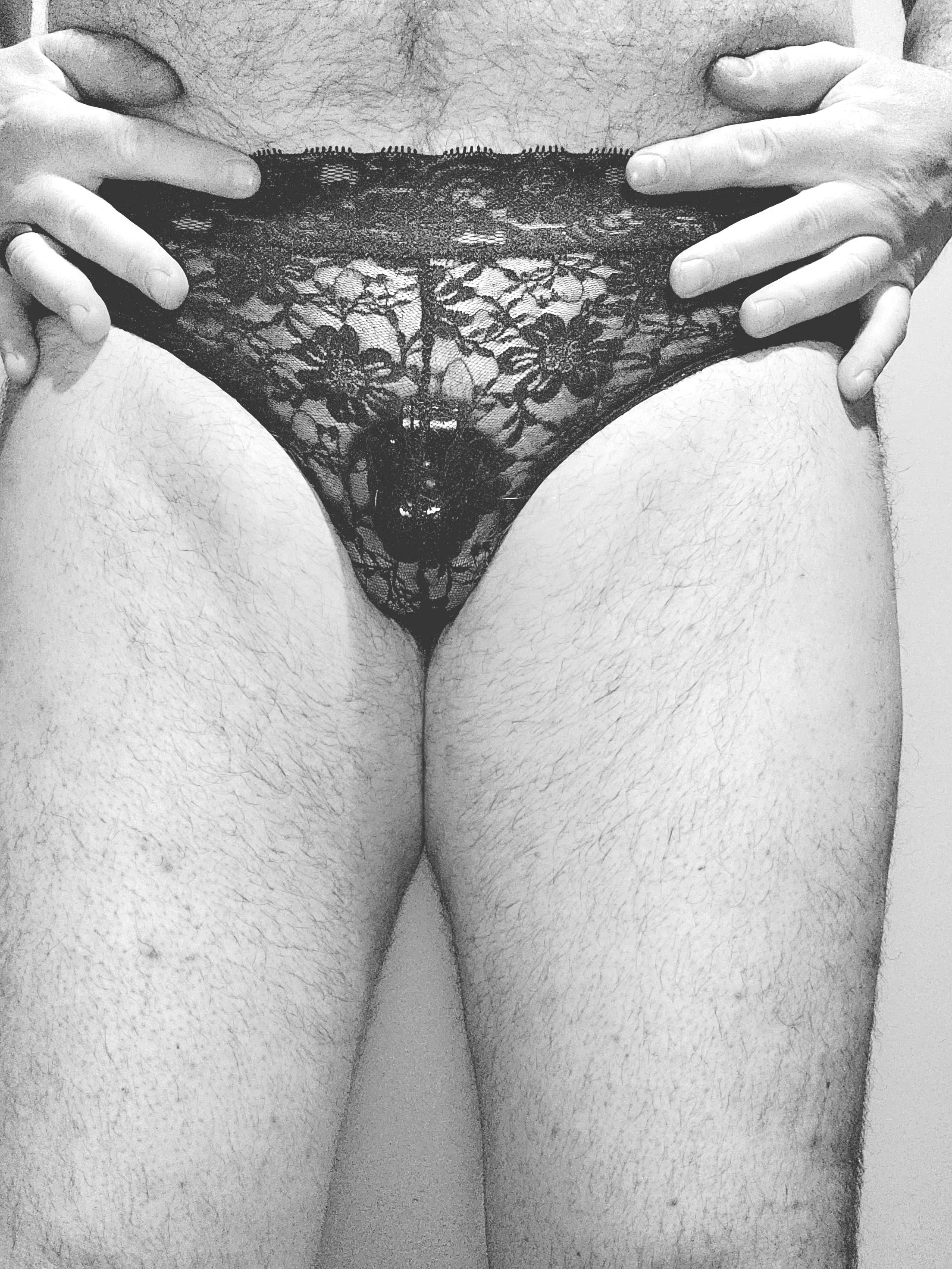 Locked away in lacy panties for my wife