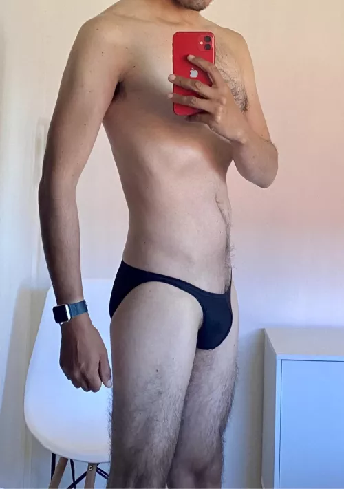 Loove all underwear, black mini-briefs. :P