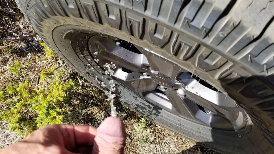 Marking my jeep 🐽