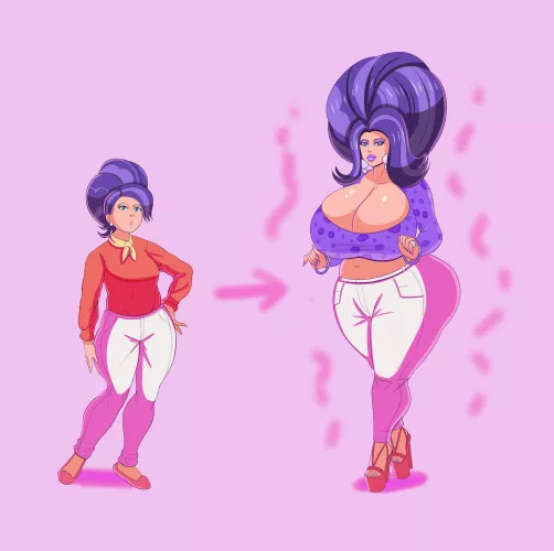 MILF Bimbofication [OC Art]
