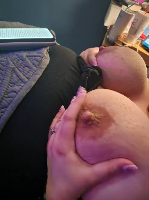 My girl showing her beautiful tits.