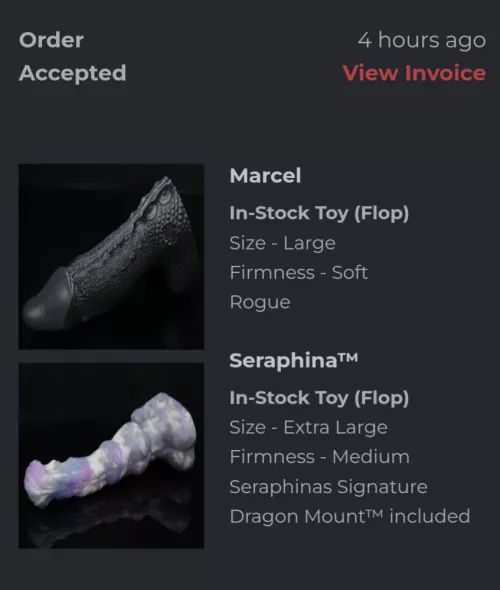 POV: Bad Dragon eats up a good chunk of today's payday