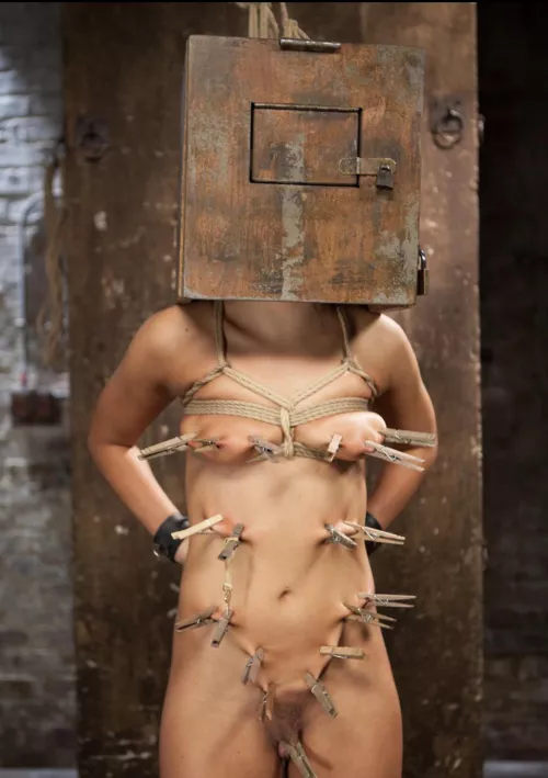 Sensory depravation and pain. First steps in porn slave training