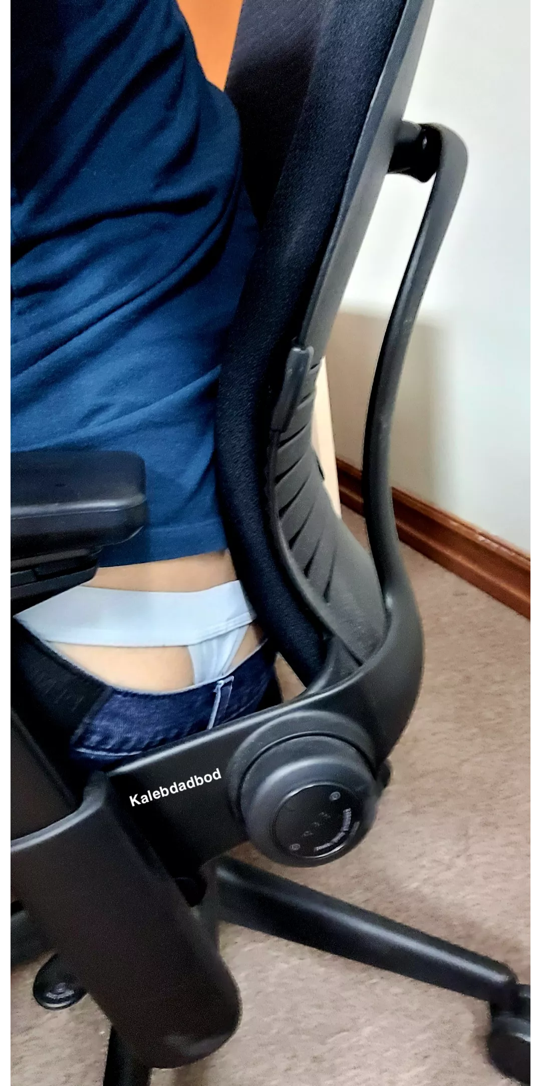 Showing off my maletail at work. I'm hoping someone saw