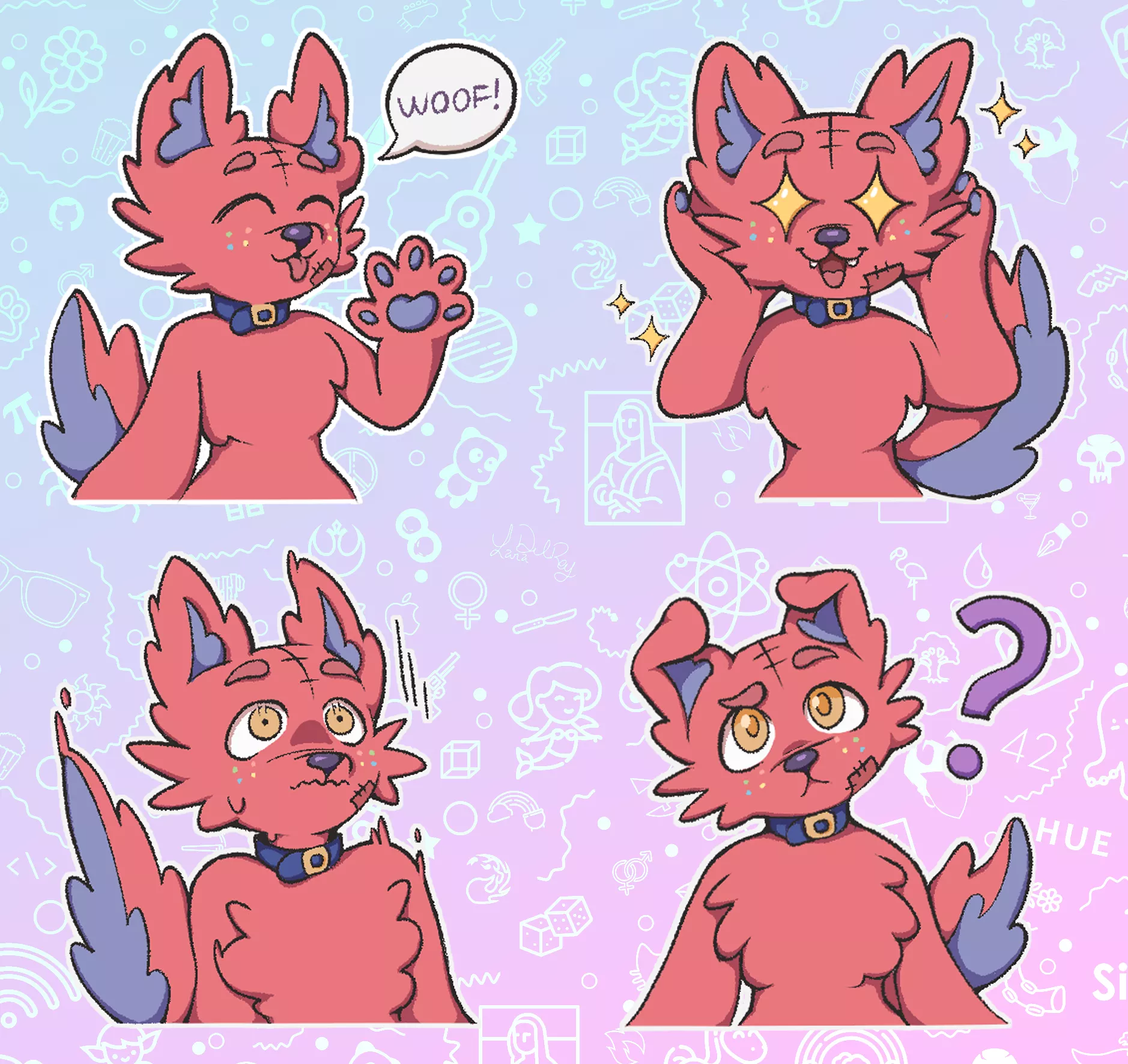 smoll stickerpack :3 (art by me, commissions open!)
