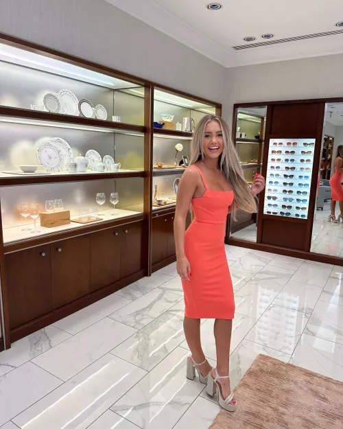 Tight dress for shopping