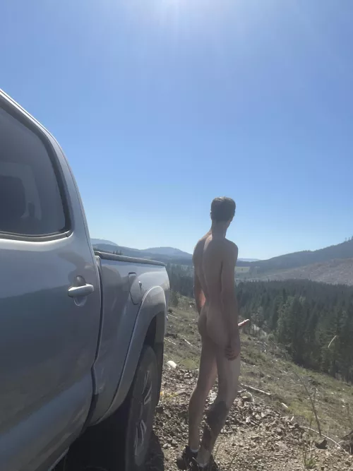 Waiting for someone to drive by!