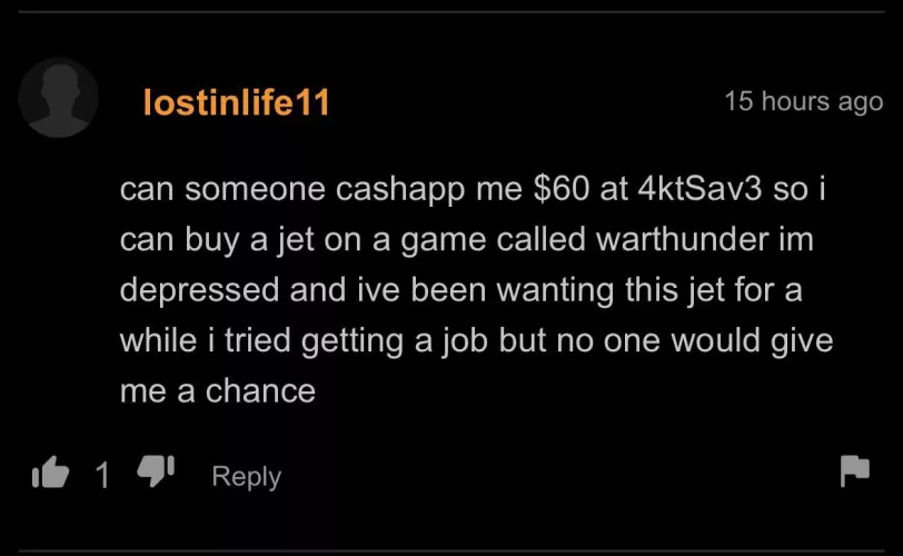 We as a community should help this man.