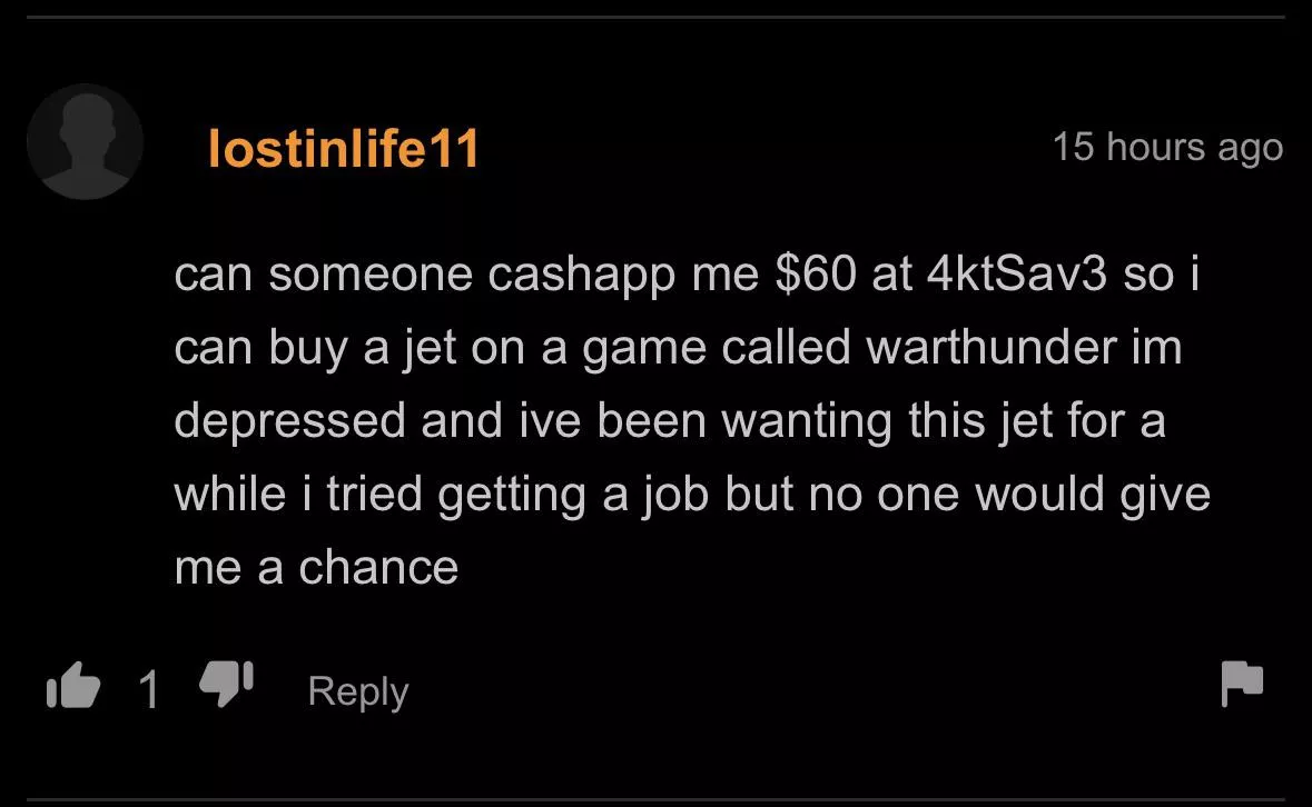 We as a community should help this man.