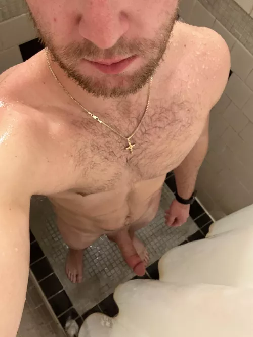 Would you meet me in the shower after our workout?