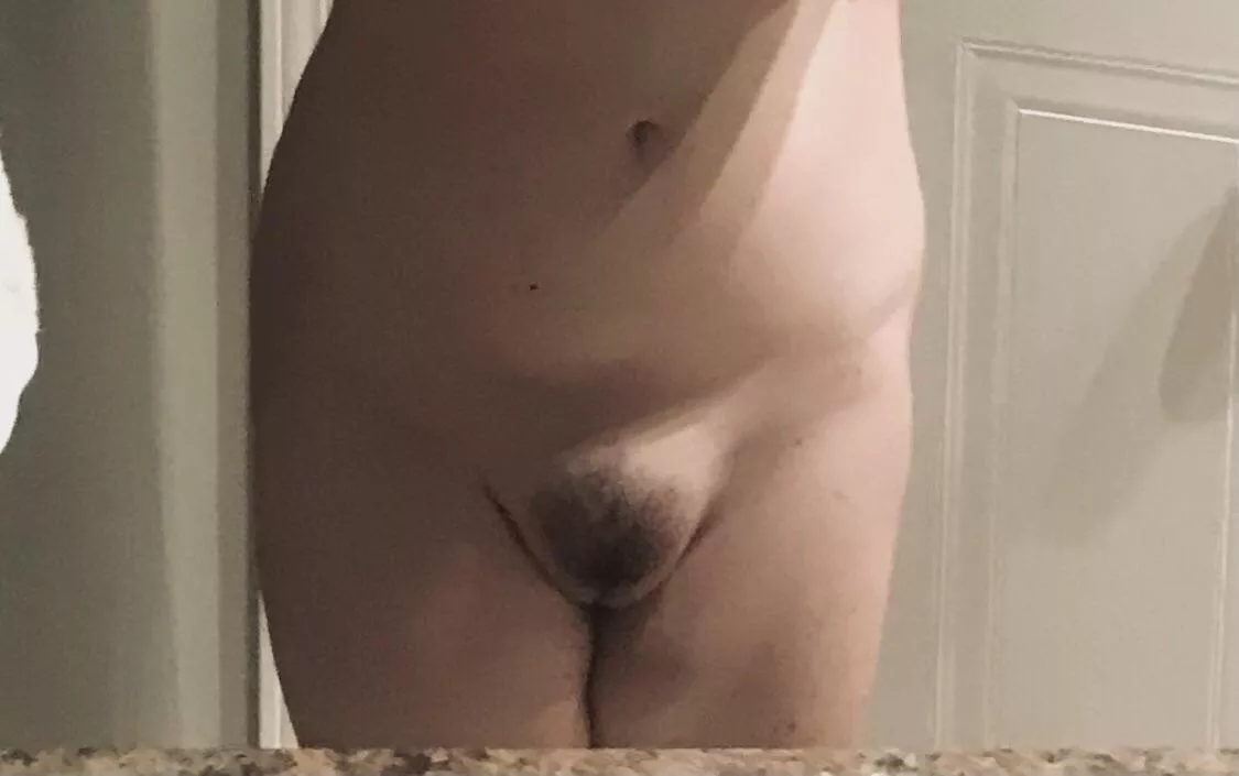 ~21, 143, 5’3~ here’s what I ended up with after shaving/trimming, not the best but I think it’s okay ;p ~21, 143, 5’3~ here’s what I ended up with after shaving/trimming, not the best but I think it’s okay ;p