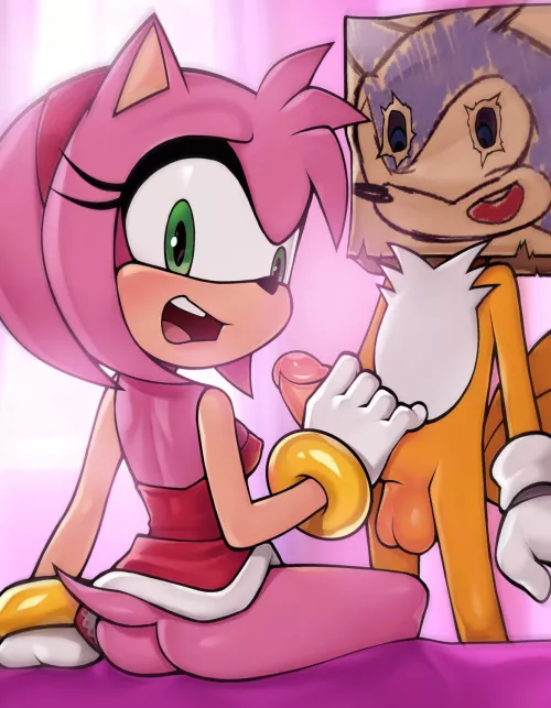 Amy has sonic at home (Loodncrood)