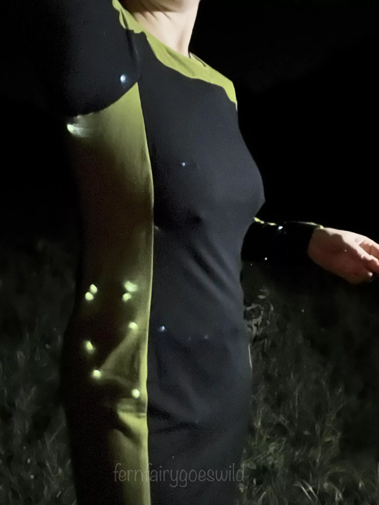 Being excited about a nude art project in the dark