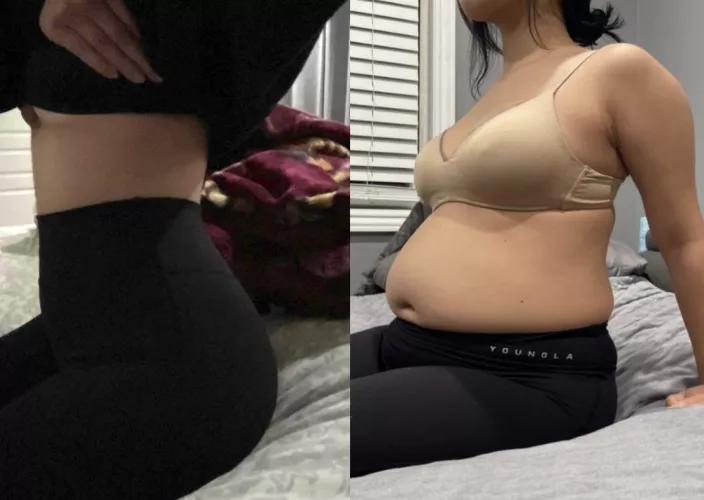 Bought a pair of leggings 2 sizes up, yet they look smaller?