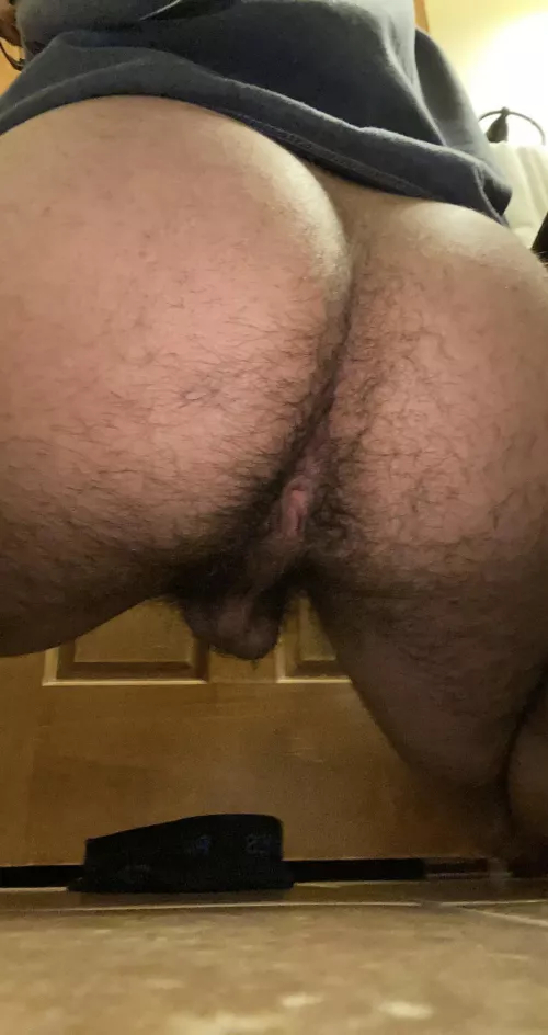 briefs are on the floor, i hope it’s hairy enough