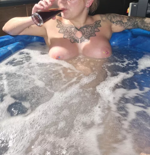 floating nicely on the water