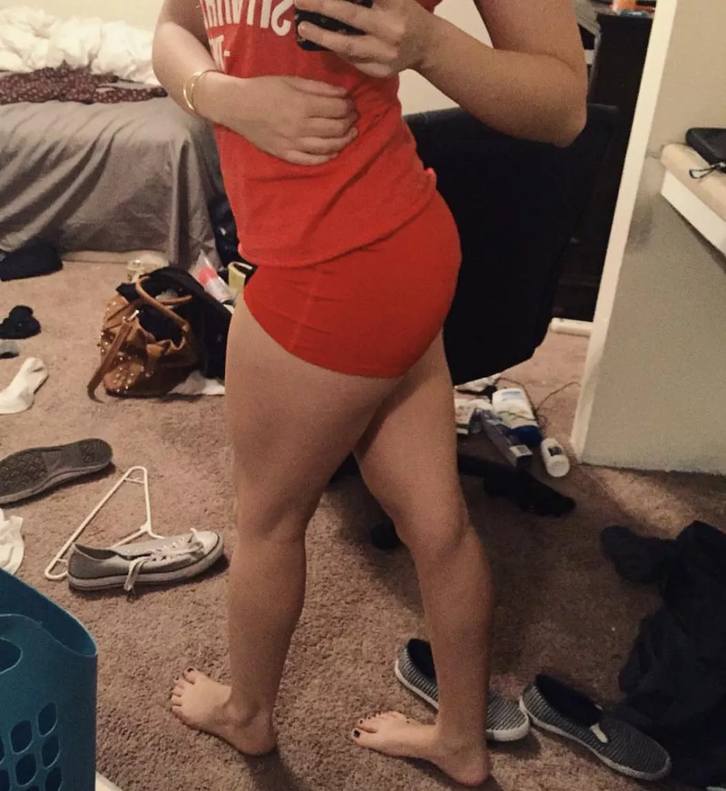 Messy room, but trying not to skip leg day