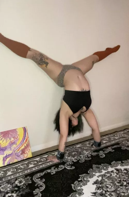 Practicing handstands daily