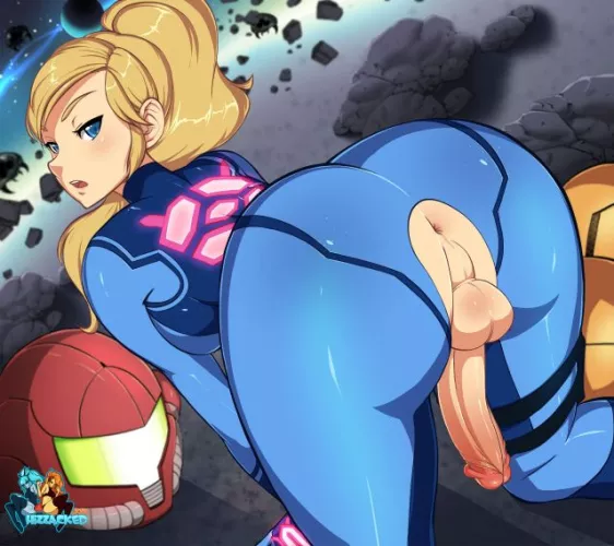Samus in doggystyle position