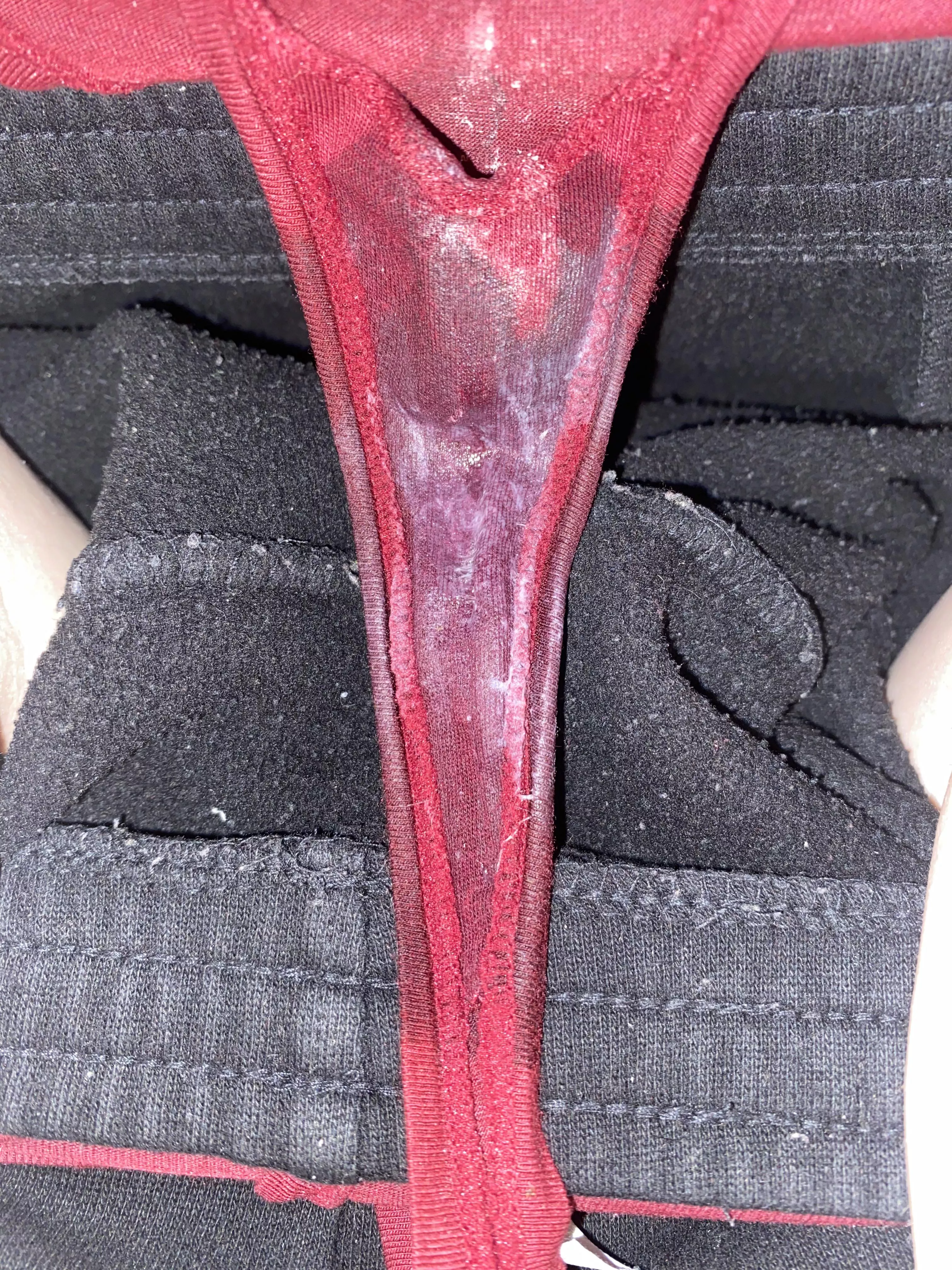 So wet it soaked through to my sweatpants 🤭