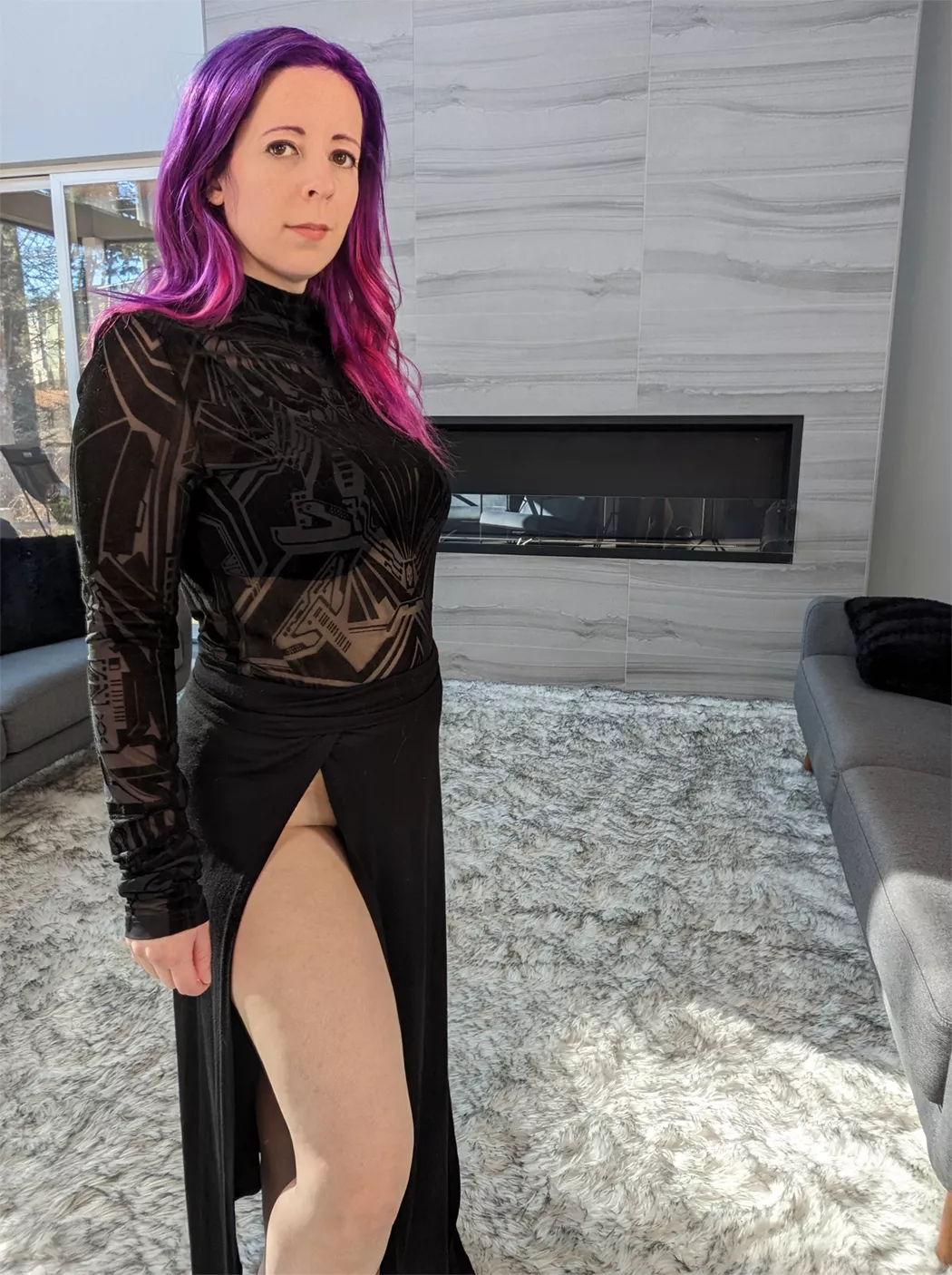 This outfit makes me feel like a supervillain