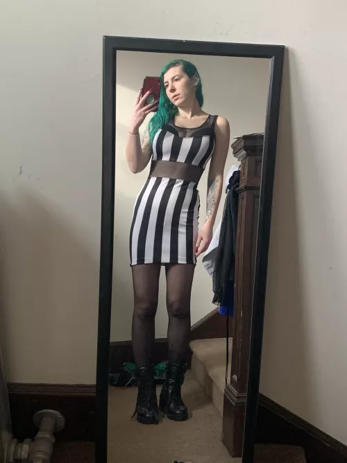 Tight little dress and some stockings