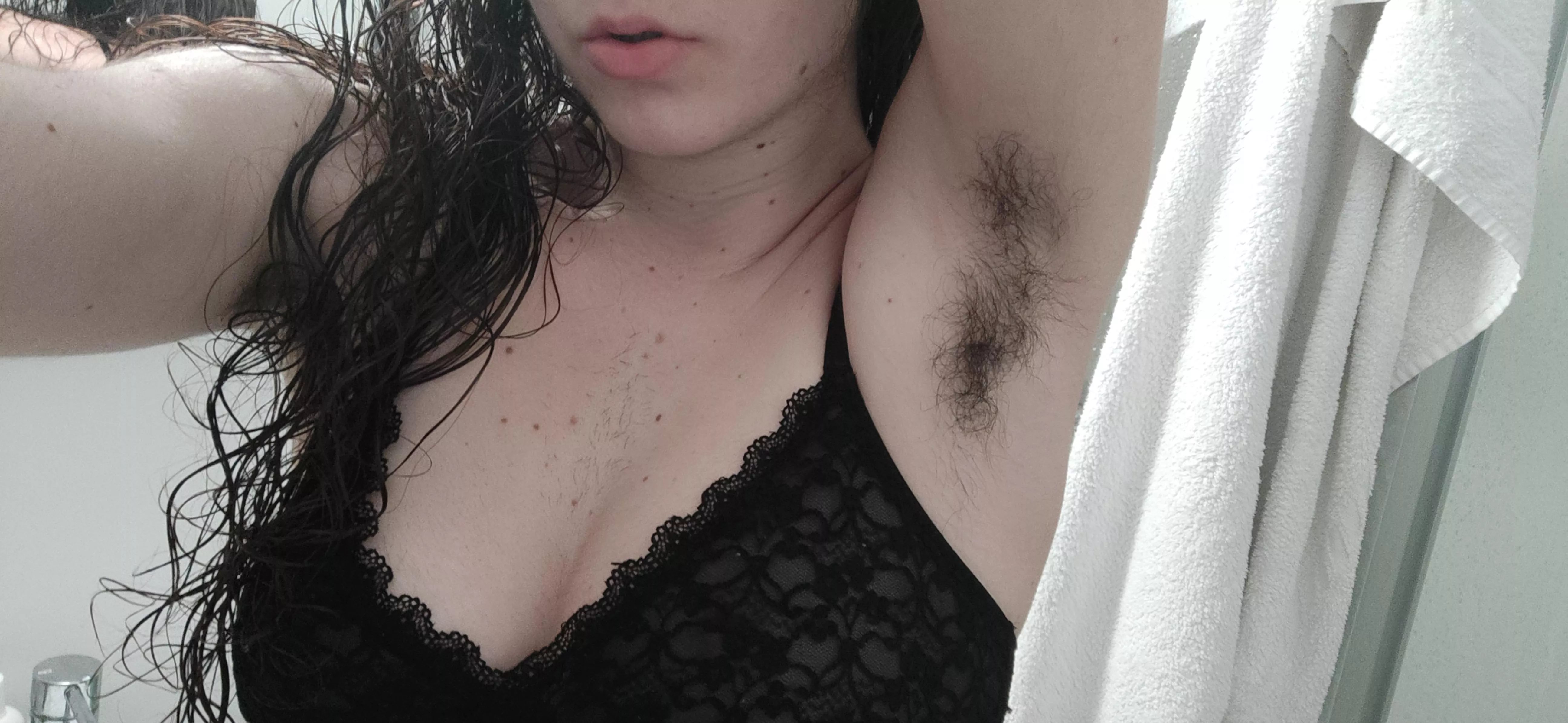 Are my armpits or my hair blacker?