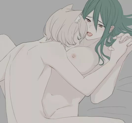 Best friends enjoying each other's bodies, drawn by Meomeo0303