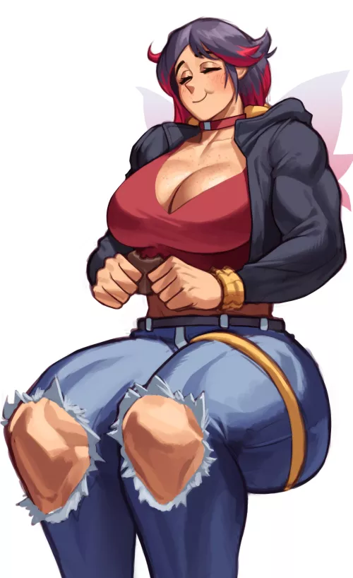 Eating a cookie (@Sotchosis)