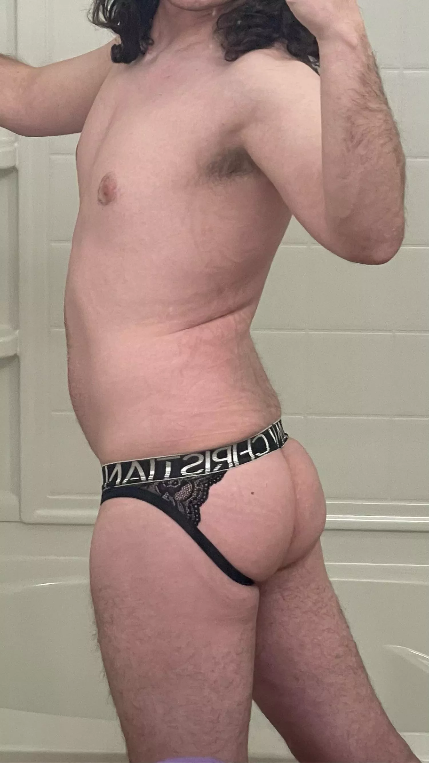 Fuck me in my lace jockstrap?