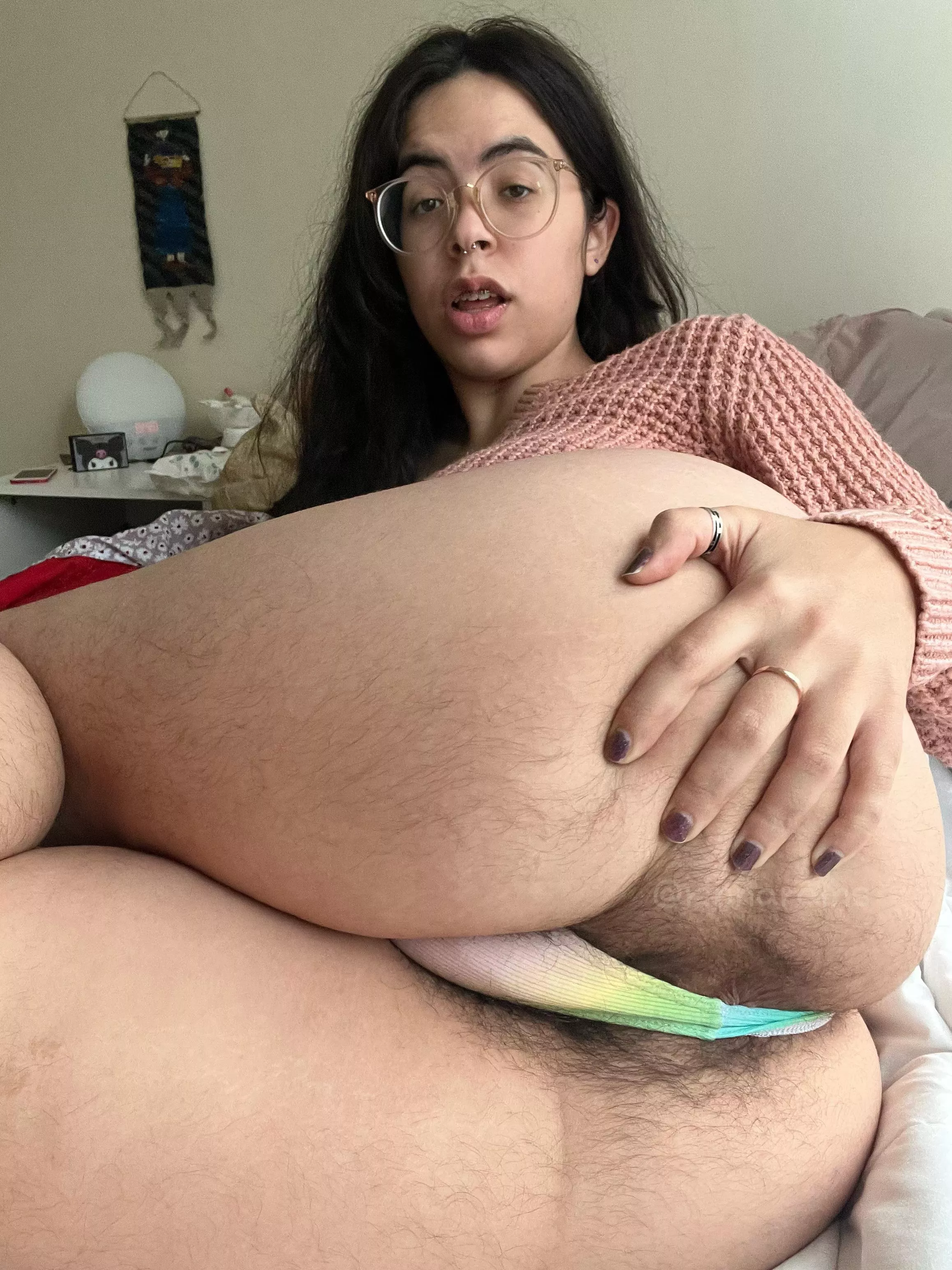 how many licks does it take to get to the center of a hairy asshole?