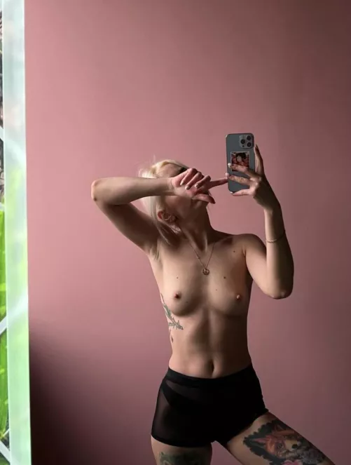 I'll shake my tits to make you smile today