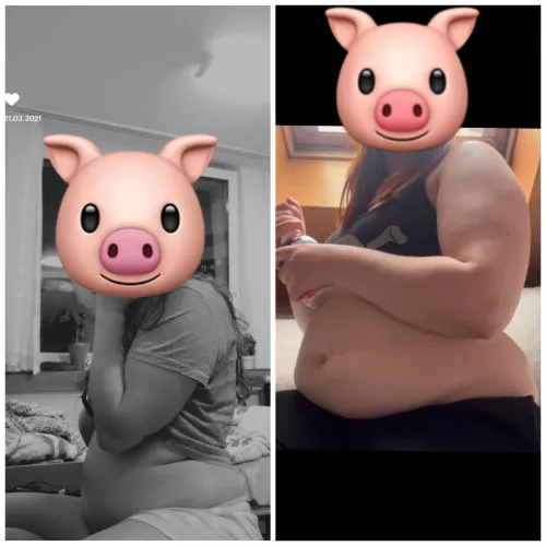 I’m becoming such a little glutton😩😩(there is a competition on my onlyfans rn @fatmerida) T e a s e m e