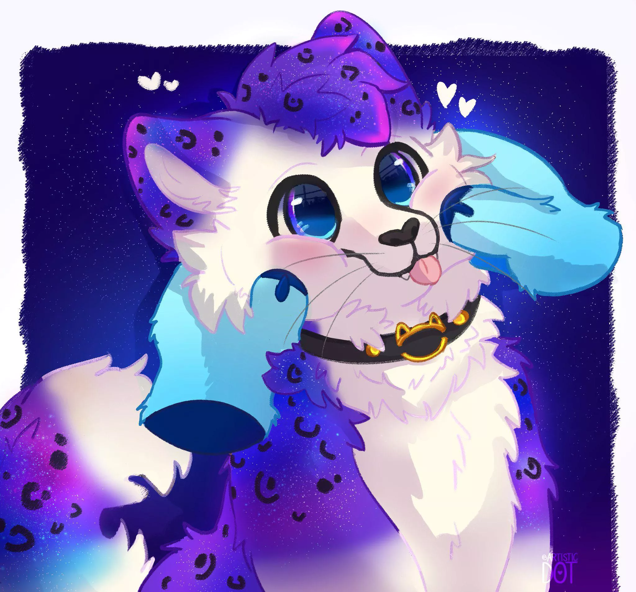 Intergalactic cuteness! (Squish ych / @artistic_dot on twitter)