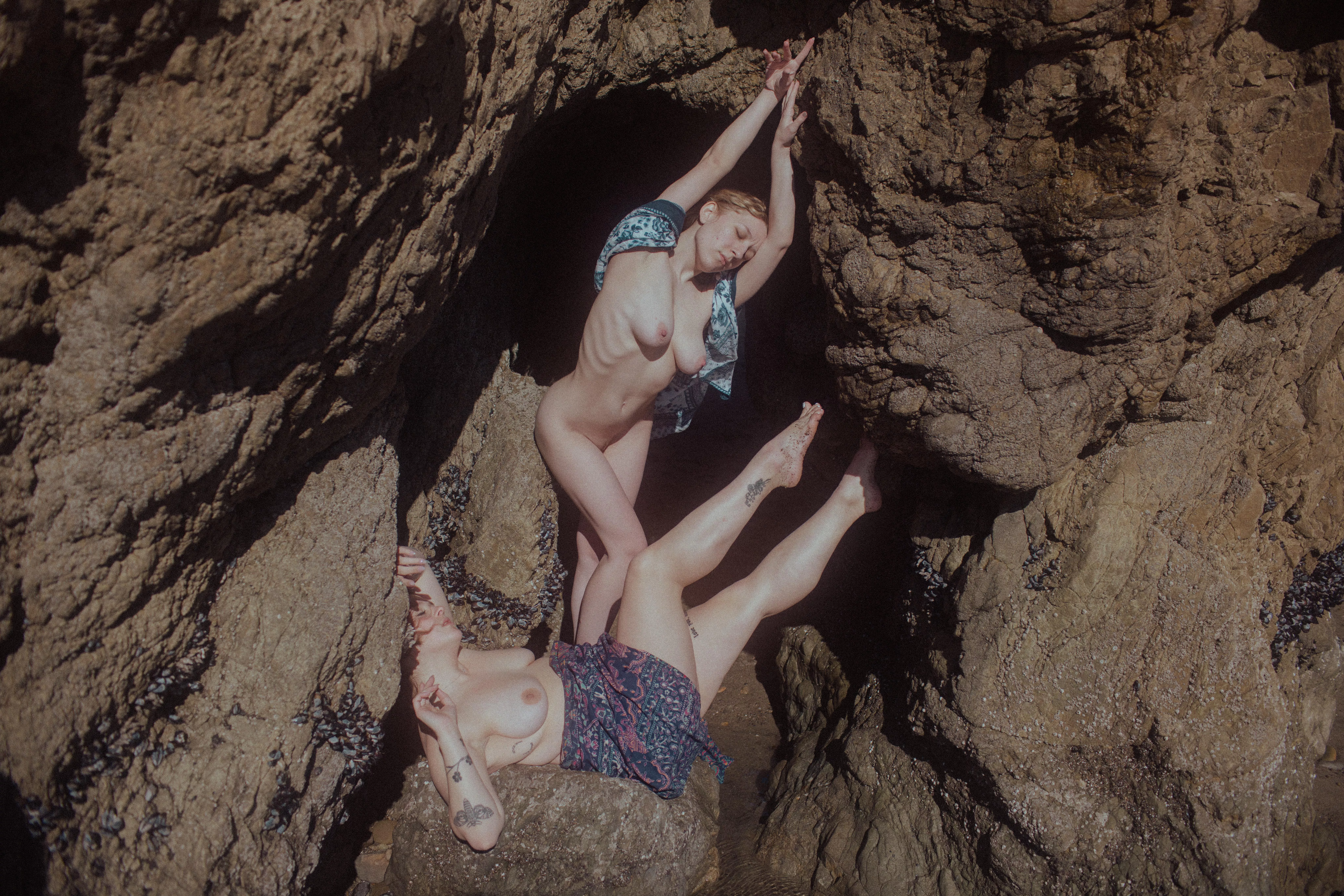 Nude on Malibu beach with my bestie