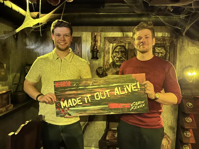 One of FOUR escape rooms we completed together in February ❤️