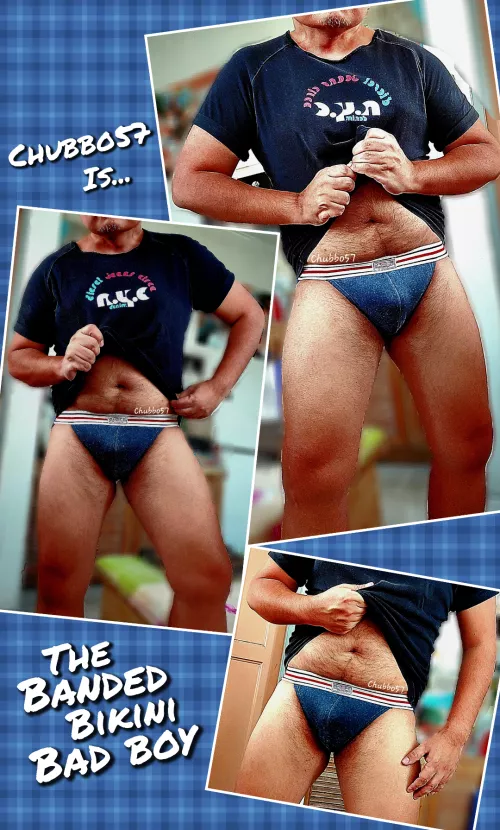 Sexy waistband brings out the bandit, even in a good boy.