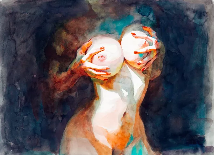 Sunny one so true, I love you..watercolour on paper