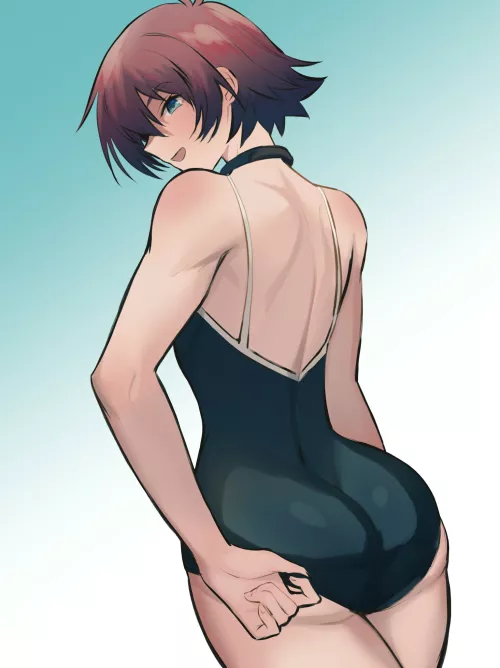 A boi and his swimsuit